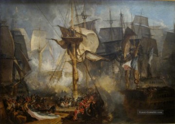  Seeschlacht Malerei - Joseph Mallord William Turner Kriegsschiff Seeschlacht